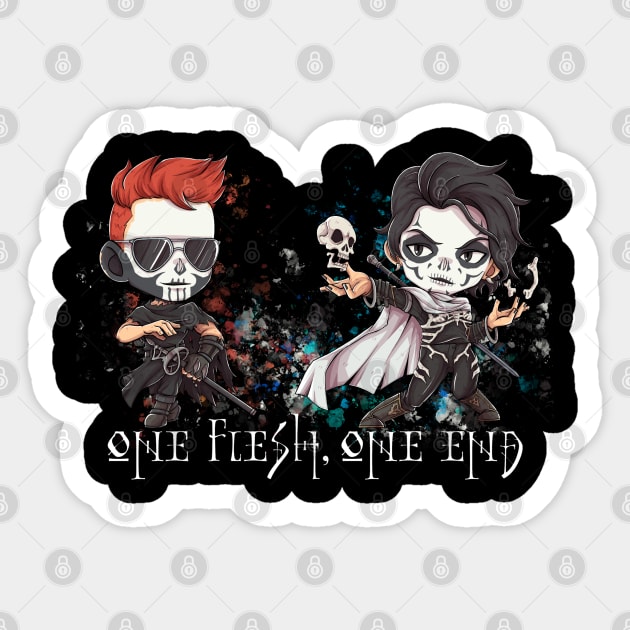 One Flesh One End Sticker by Zoe Grave